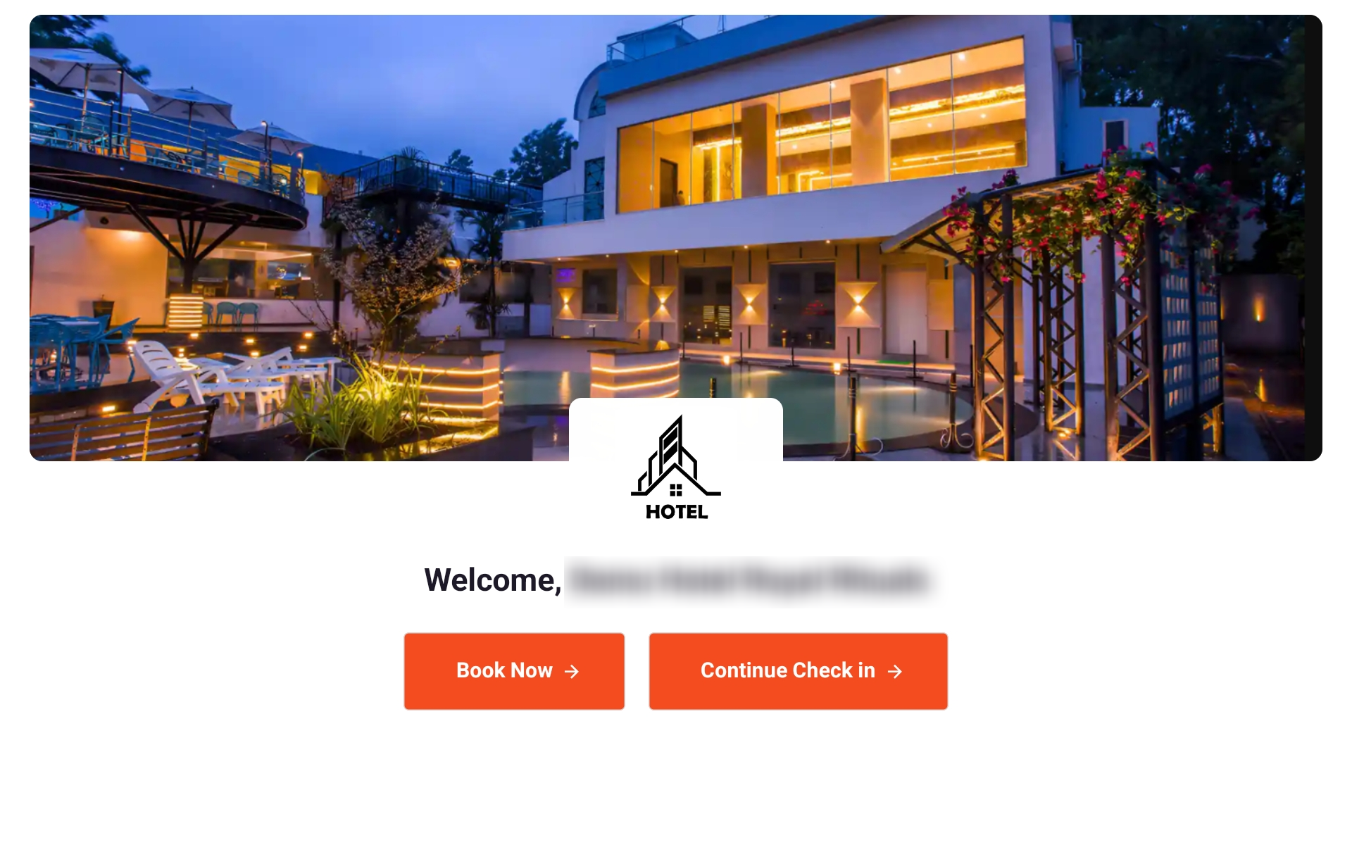 Tab view — The welcome screen